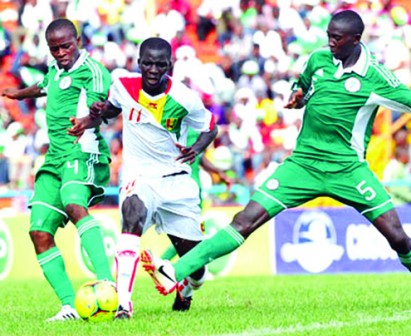  FLASHBACK: Action from Golden Eaglets of Nigeria and Guinea in one of the qualities for Africa Junior Championship