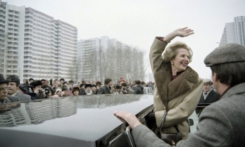 Margaret Thatcher- at the height of her power. AFP