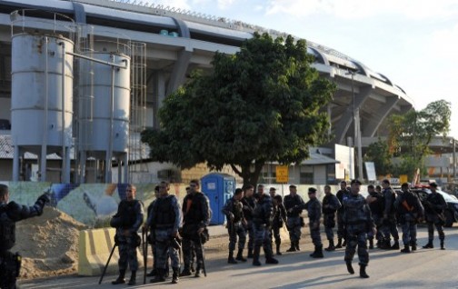 Maracana-Stadium: not affected by the rain