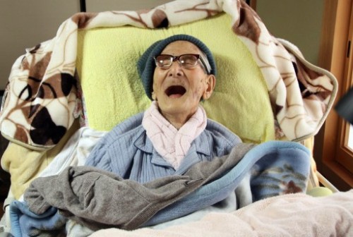 Jiroemen Kimura: world's oldest man. AFP Photo