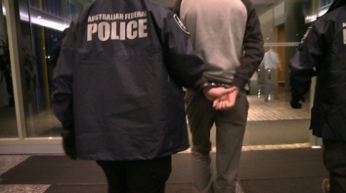 The arrest of the Sydney Hacker. Photo: Australian police