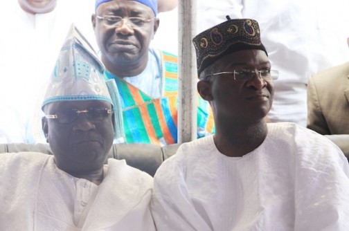 Governor Raji Fashola with Oba Akiolu