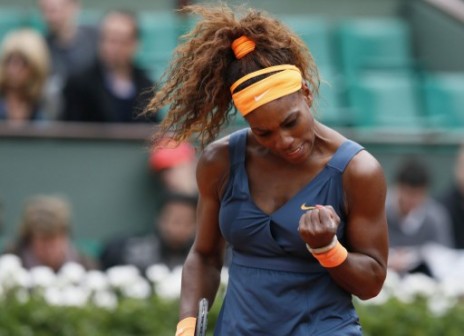 Serena Williams: moves into round 2. AFP