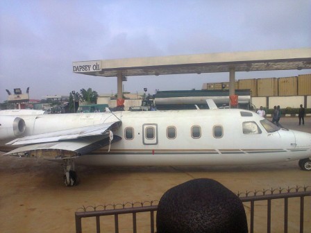 Junk aircraft in patrol station