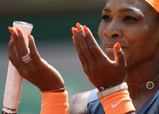 Serena williams praying for French title