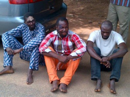 Suspects that attacked Prince Saheed Popoola, former Ofa LG Chairman.