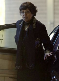 Winnie MadikizelaMandela arrives at Medi-Clinic Heart Hospital in Pretoria, on June 12, 2013 where her former husband, president Nelson Mandela is undergoing treatment for a recurring lung infection. AFP