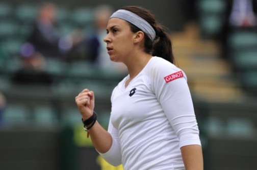 France's Marion Bartoli edges out the last American standing, Sloane Stephens