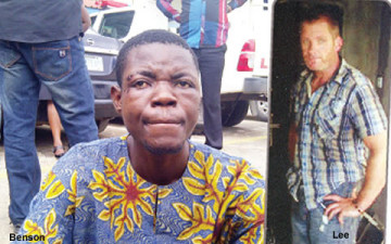 The suspected kidnapper and the victim, Lee. Photo The Punch