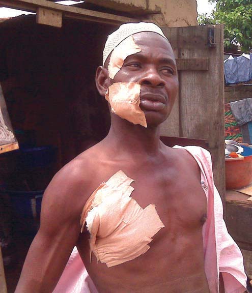 Umoru Musa Stabbed by Kunle Oyebanji