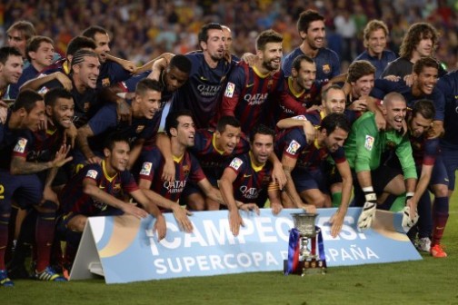 Barcelona team: win super cup