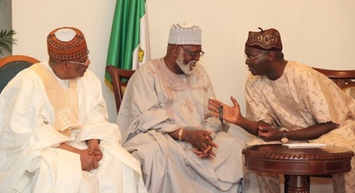 Condolence Visit: IBB, Abdulsalami Abubakar visits Governor Fashola