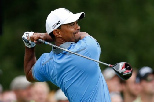 Tiger Woods: builds up wide lead in second round. AFP Photo