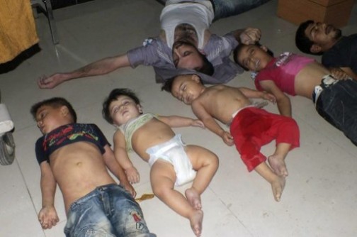 Some of the children killed by Assad's toxic gas