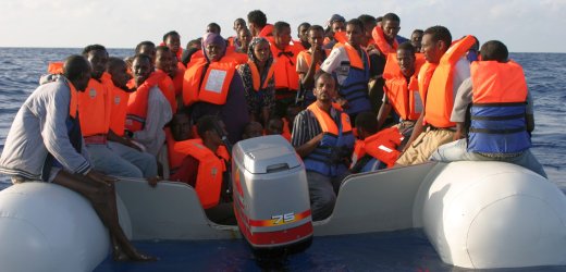 Bootsflüchtlinge vor Malta