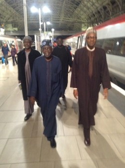 Buhari, Tinubu at Euston Station in London