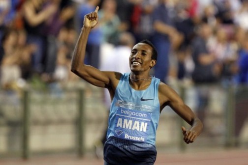 Mohammed Aman: breaks 800m world  record