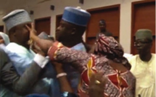 Pandemonium in House of Reps. Photo: The Punch