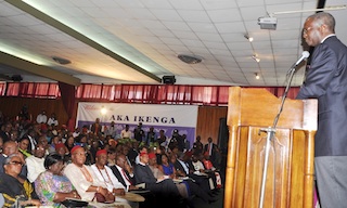Governor Fashola: speaking at the occasion