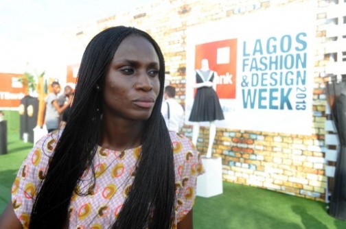 Founder of the Lagos Fashion and Design Week Omoyemi Akerele at the opening on Wednesday