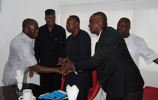 Oshiomhole with Austin Eguavoen