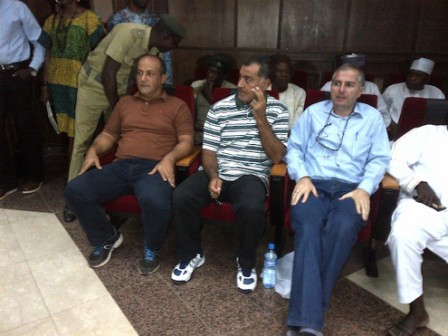 The three Lebanese suspects in court today