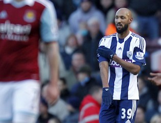 Anelka and his outstretched hand gesture