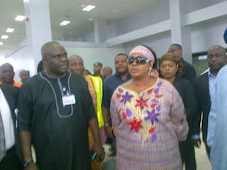 Oduah on an inspection of Lagos airport