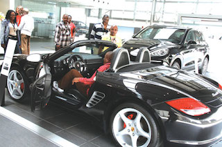 Porsche showroom in Lagos