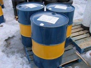 Crude oil barrels