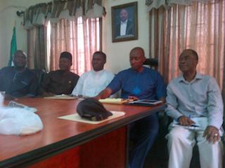 Aviation stakeholders at a press conference in Lagos
