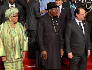 Sirleaf Johnson of Liberia, Jonathan, Hollande