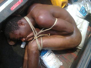 Subdued: David killer of the retired magistrate