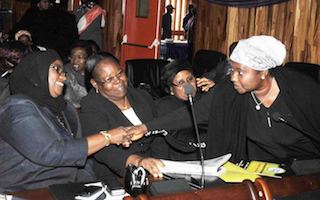 Justice Nana Abdullahi , first left at a conference of female judges in November 2012