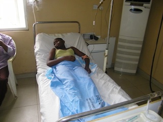 One of the students in hospital