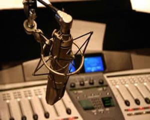 a radio studio in Nigeria