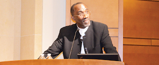 Hakeem Belo-Osagie: addressing the students