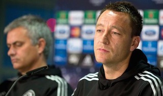 L-R: Jose Mourinho and John Terry