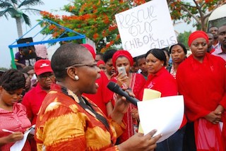 Oby Ezekwezili addresses #BringBackOurGirls protesters