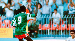Roger Milla at the 1994 World Cup