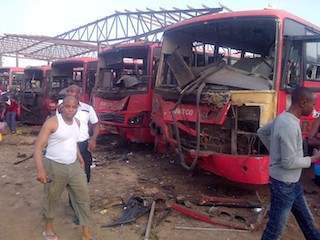 Scene of bomb blast at Nyanya Bus Park copy