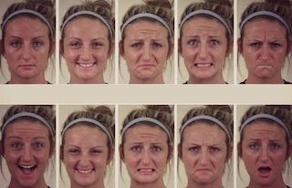 facial expressions depicting various emotions