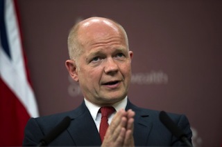 Britain's Foreign Secretary William Hague