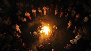 Mayan priests Photo: AFP