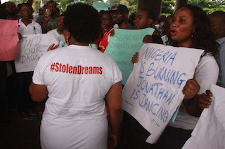 Other protesters at Onikan Stadium