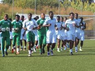 Super Eagles in training