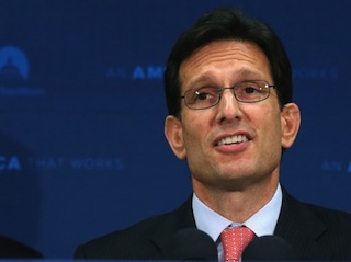 House Majority Leader Eric Cantor speaks during a news conference at the U.S. Capitol June 10, 2014 in Washington, DC.