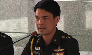 Winthai Suvaree, Army spokesperson