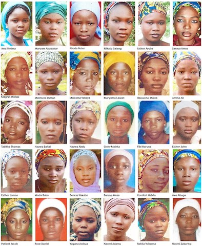 The faces of the girls abducted by Boko Haram 2