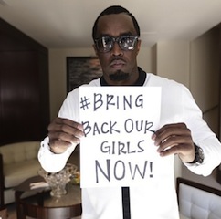 US entertainer Diddy shows some love for #BringBackOurGirls